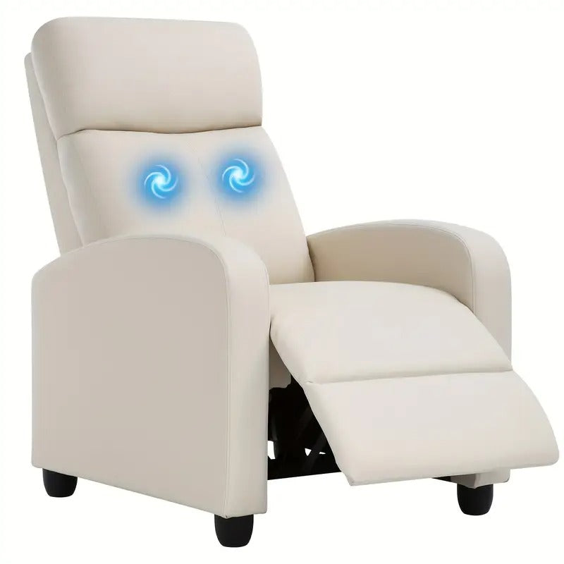 black leather recliner chair massage function - Temu